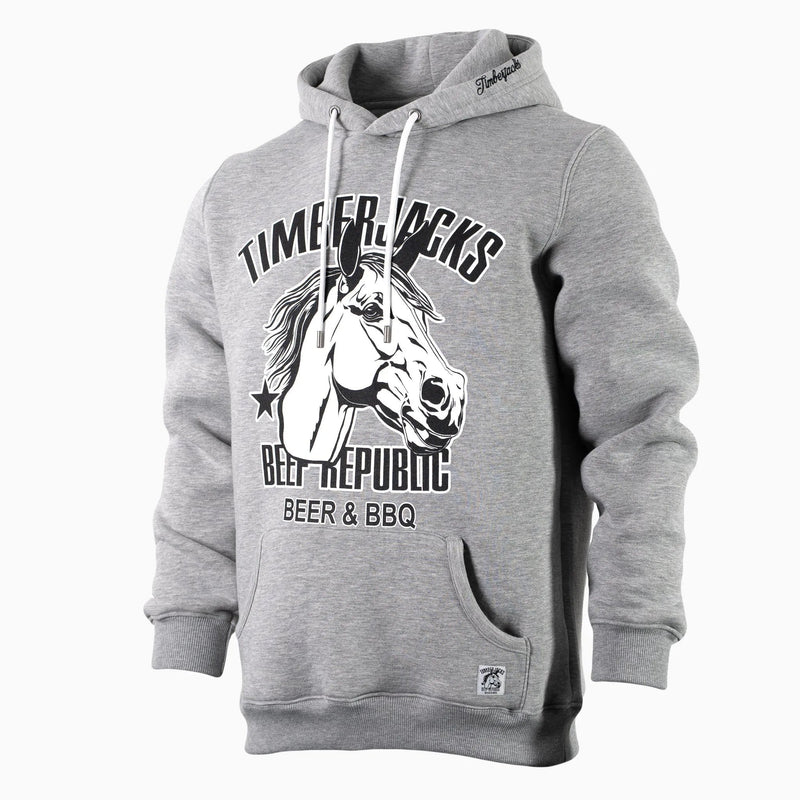 Hoodie Stallion Ash Grey - timberjacks.store