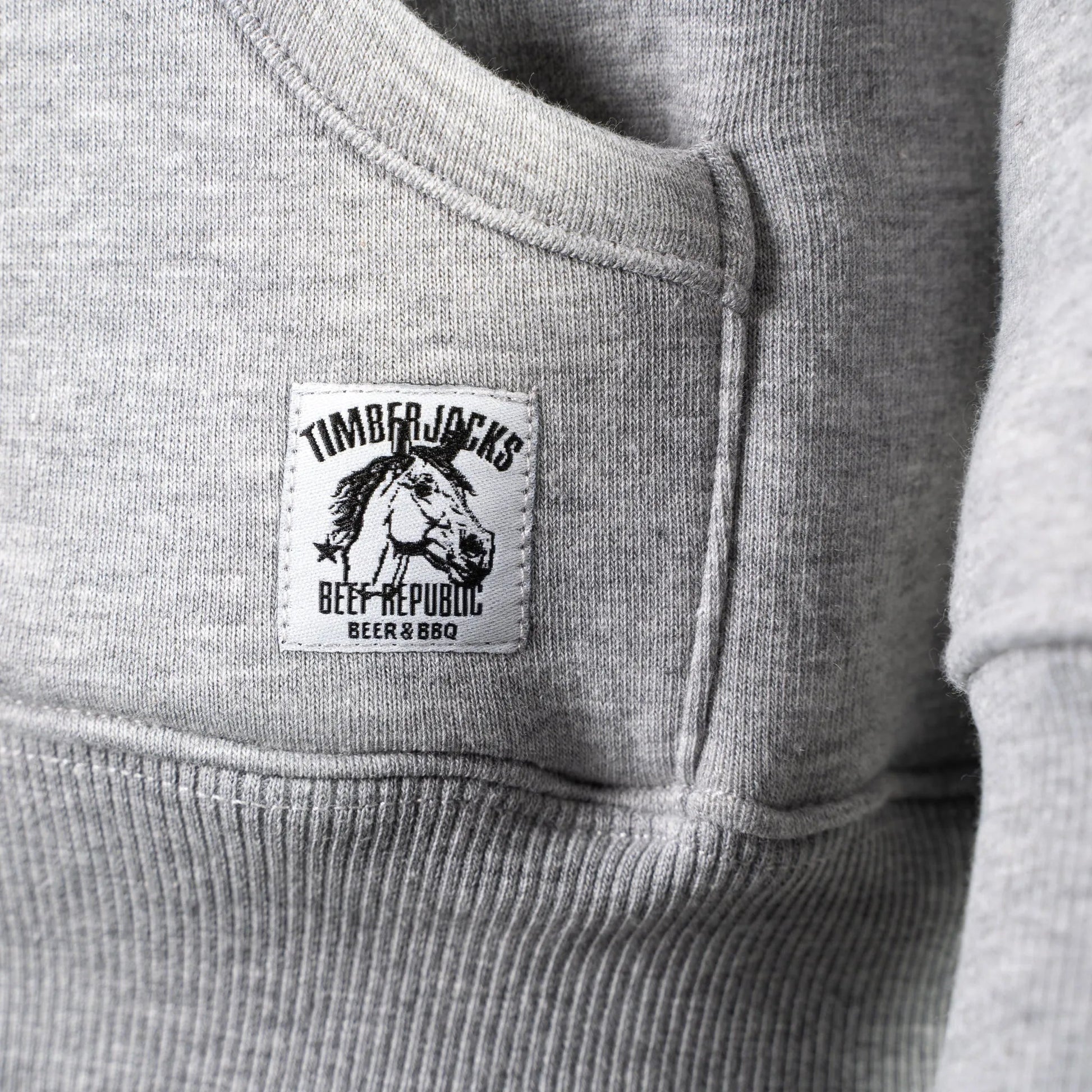 Hoodie Stallion Ash Grey - timberjacks.store