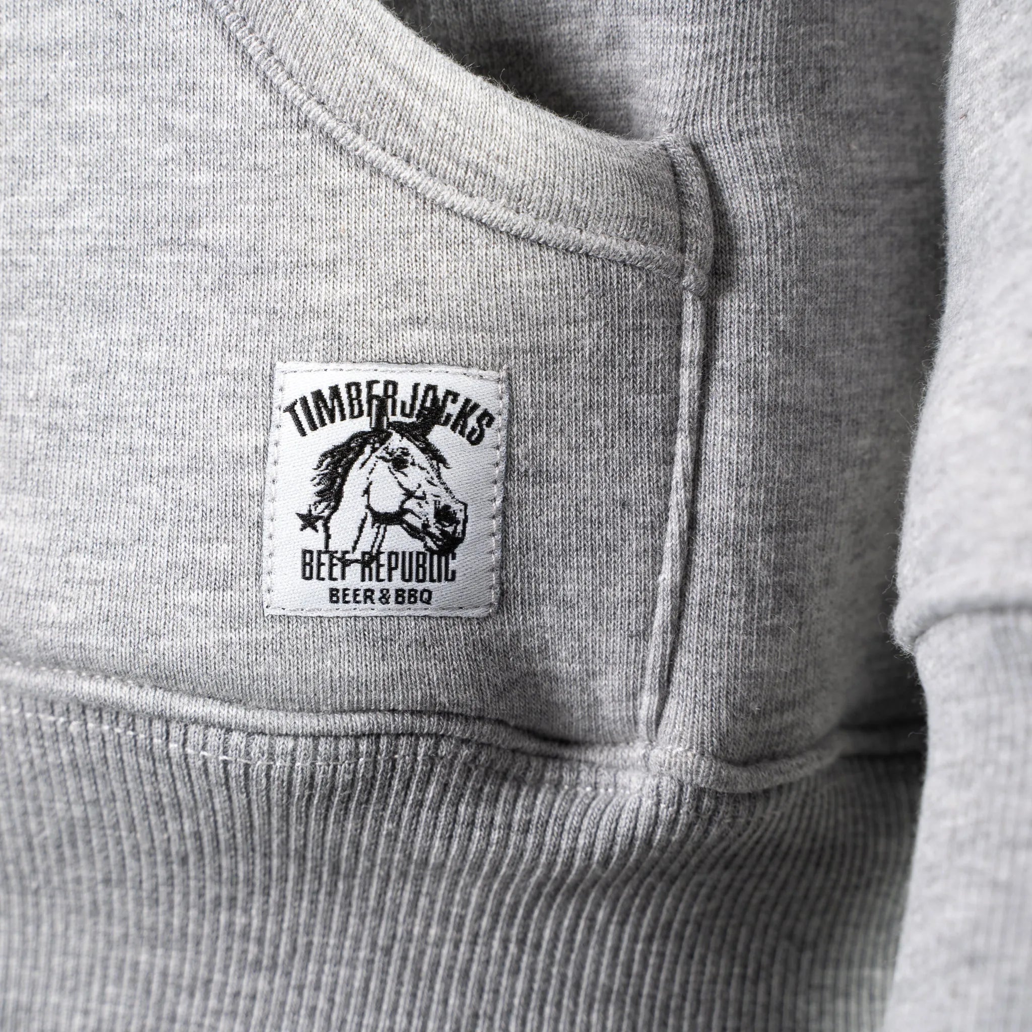 Hoodie Stallion Ash Grey - timberjacks.store