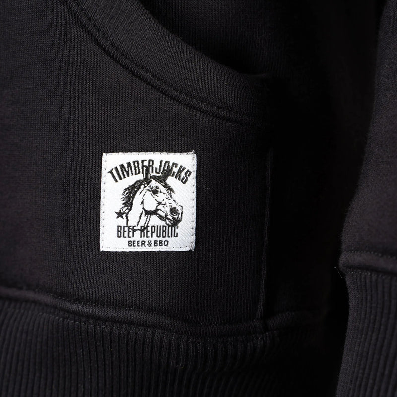 Hoodie Stallion Black Onyx - timberjacks.store