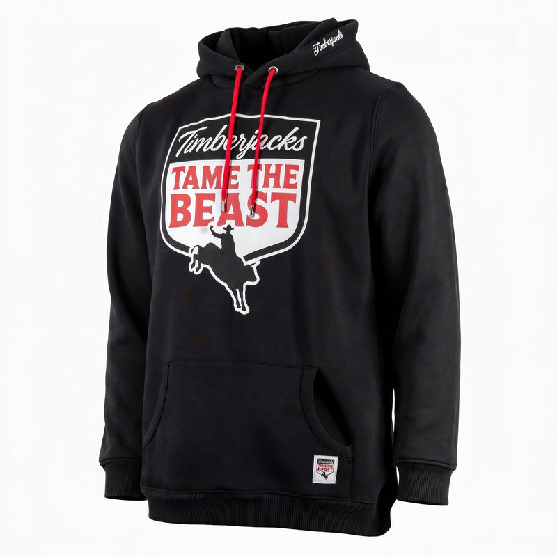 Hoodie Tame The Beast Black Onyx - timberjacks.store