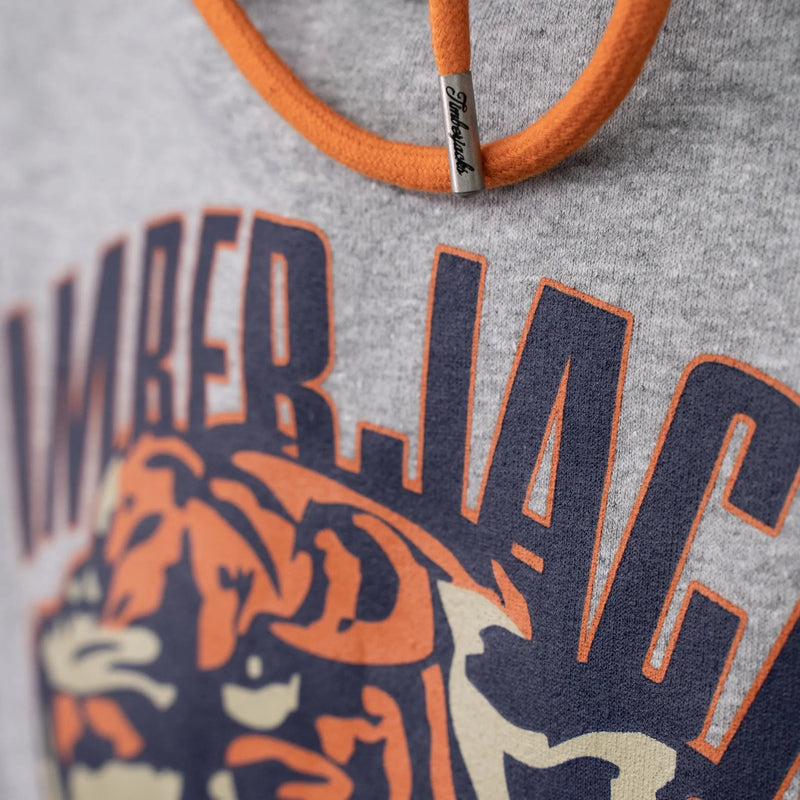 Hoodie Tiger Ash Grey Recycled Cotton - timberjacks.store