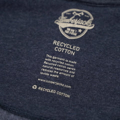 Hoodie Tiger Indigo Recycled Cotton - timberjacks.store