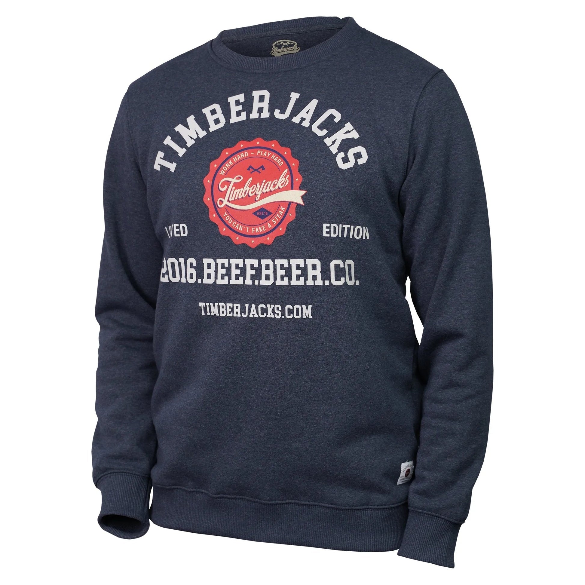 Sweatshirt Beef Beer Co Indigo Recycled Cotton - timberjacks.store