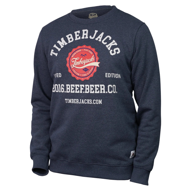 Sweatshirt Beef Beer Co Indigo Recycled Cotton - timberjacks.store