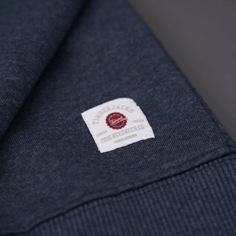 Sweatshirt Beef Beer Co Indigo Recycled Cotton - timberjacks.store