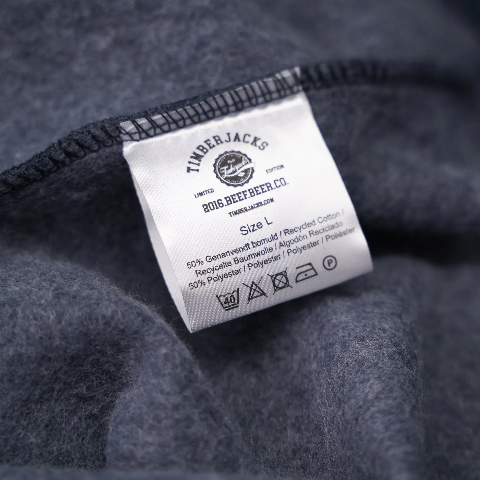 Sweatshirt Beef Beer Co Indigo Recycled Cotton - timberjacks.store