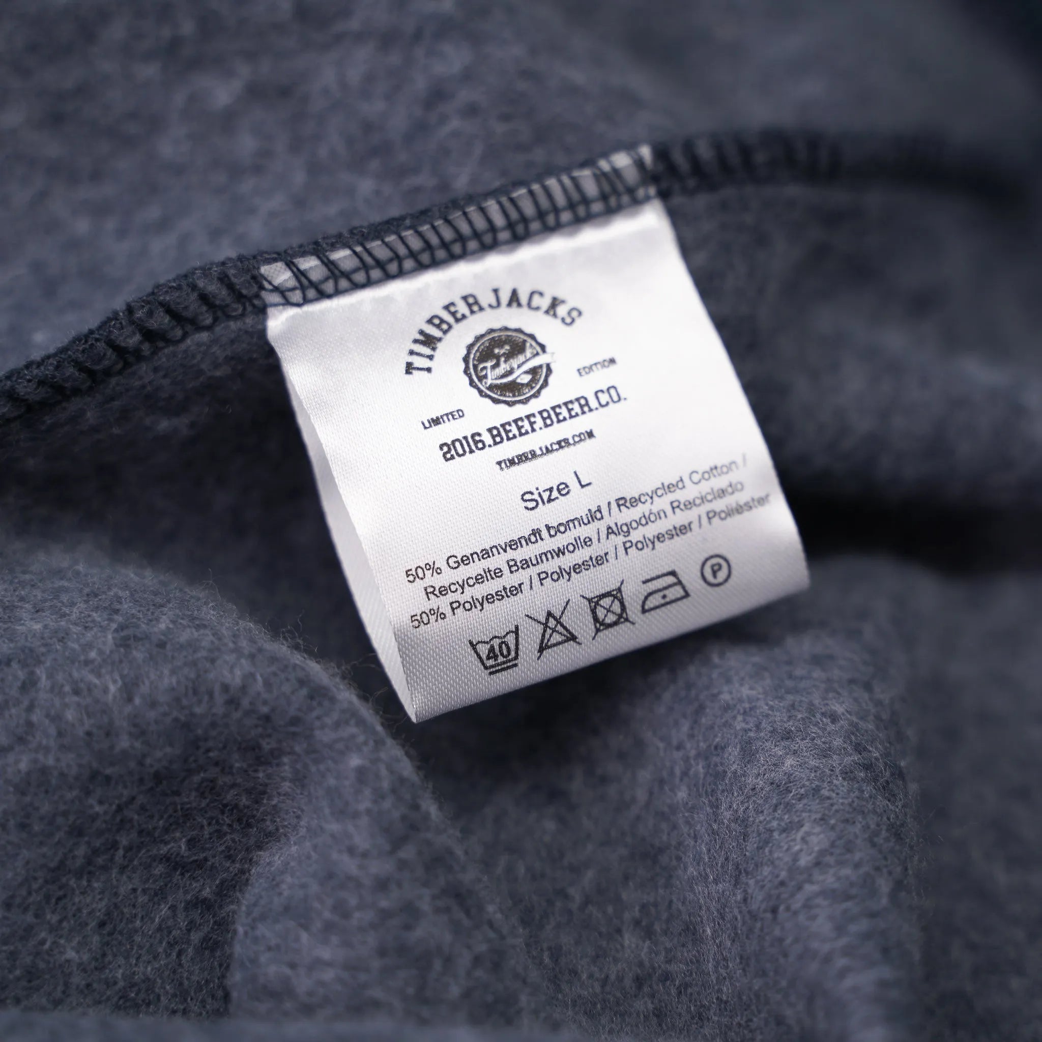 Sweatshirt Beef Beer Co Indigo Recycled Cotton - timberjacks.store