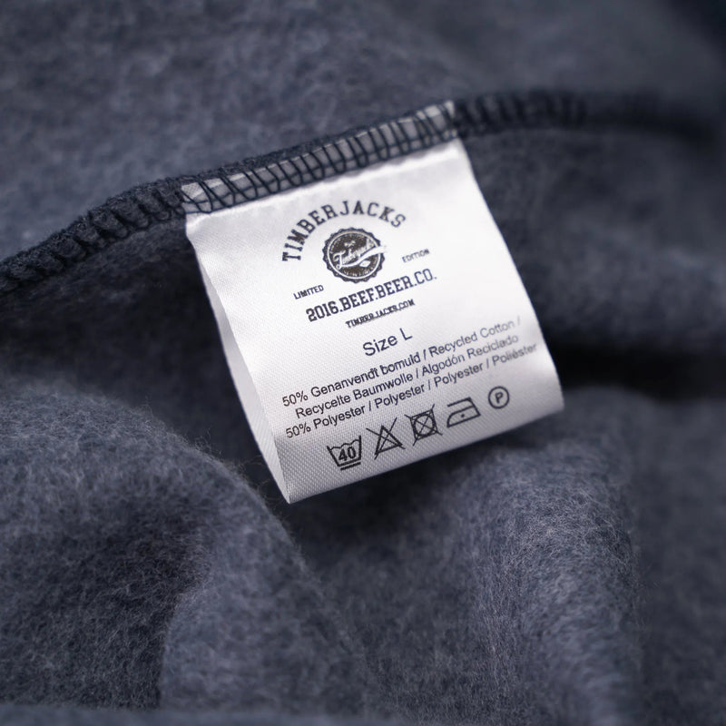 Sweatshirt Beef Beer Co Indigo Recycled Cotton - timberjacks.store