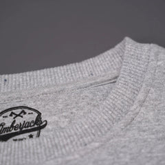 Sweatshirt Patch Ash Grey Recycled Cotton - timberjacks.store