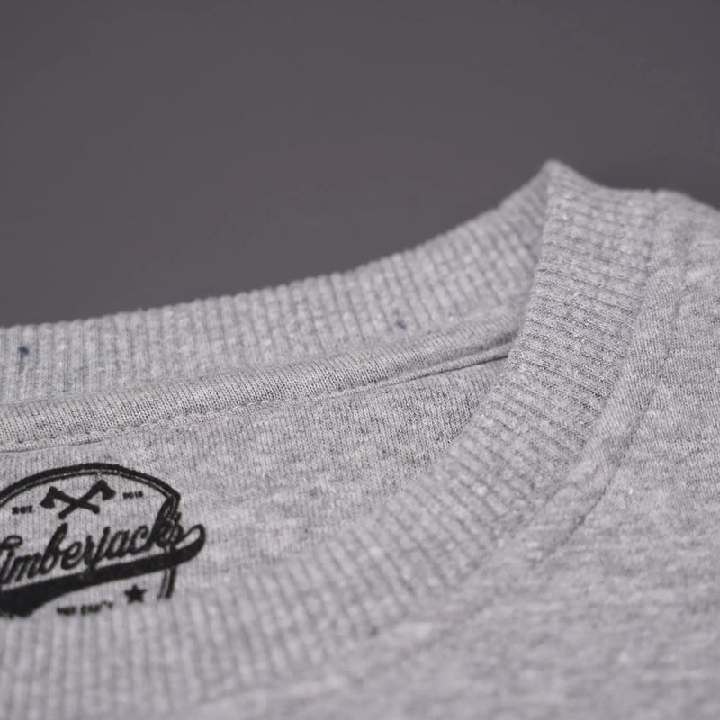 Sweatshirt Patch Ash Grey Recycled Cotton - timberjacks.store