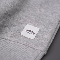 Sweatshirt Patch Ash Grey Recycled Cotton - timberjacks.store