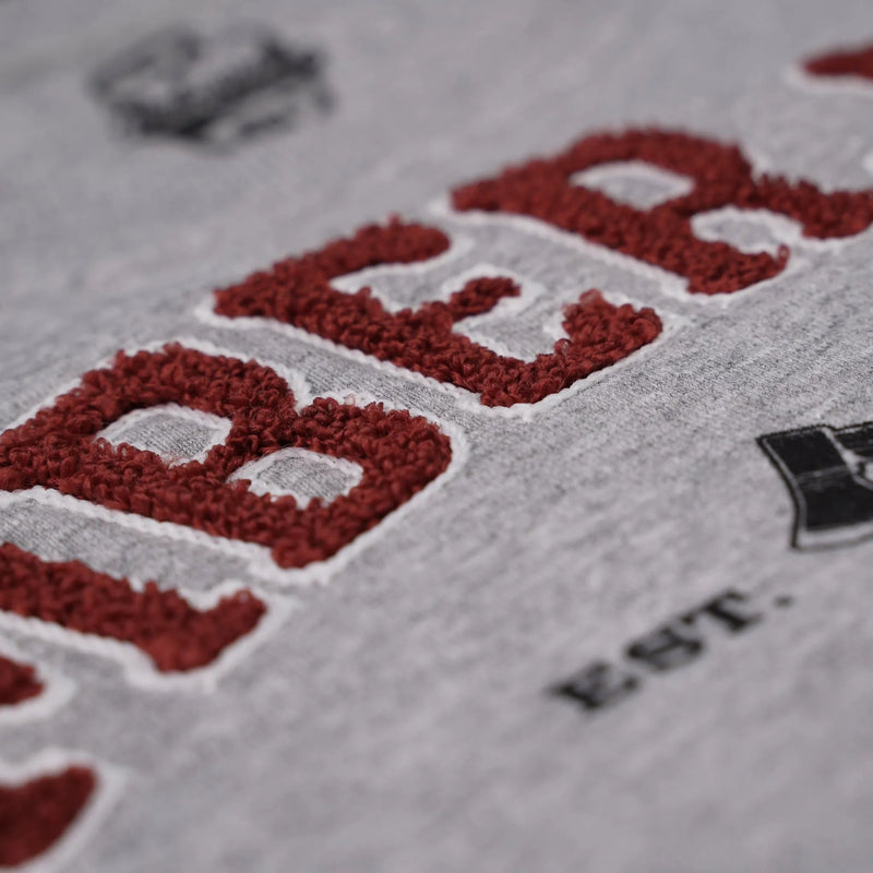 Sweatshirt Patch Ash Grey Recycled Cotton - timberjacks.store