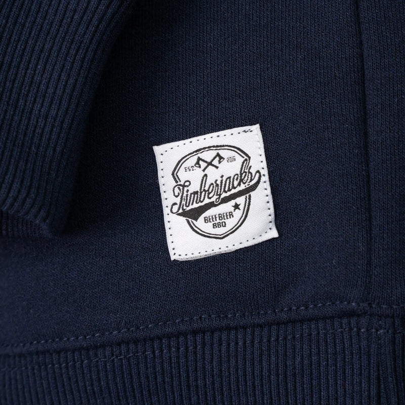 Sweatshirt Patch Dark Navy Recycled Cotton - timberjacks.store