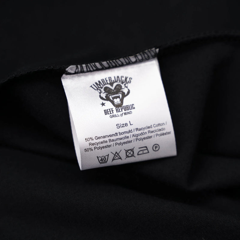 T-Shirt Badger Men Nero Recycled Cotton - timberjacks.store