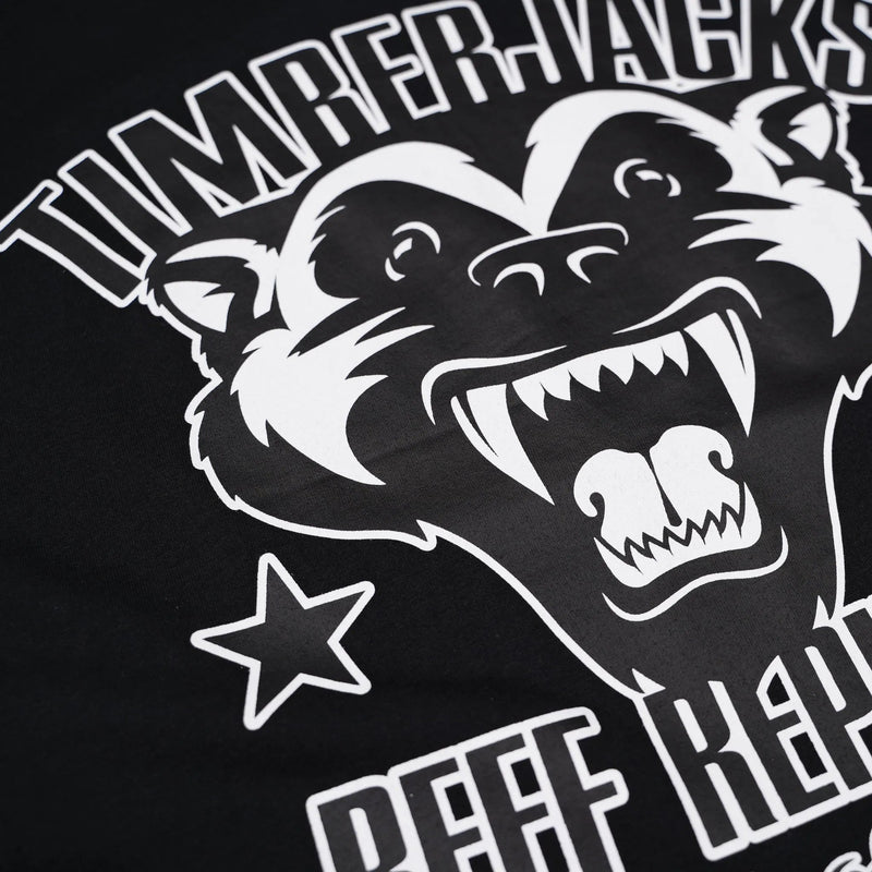 T-Shirt Badger Men Nero Recycled Cotton - timberjacks.store