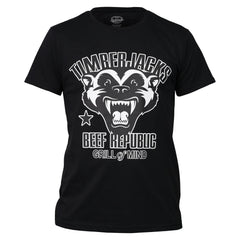 T-Shirt Badger Men Nero Recycled Cotton - timberjacks.store