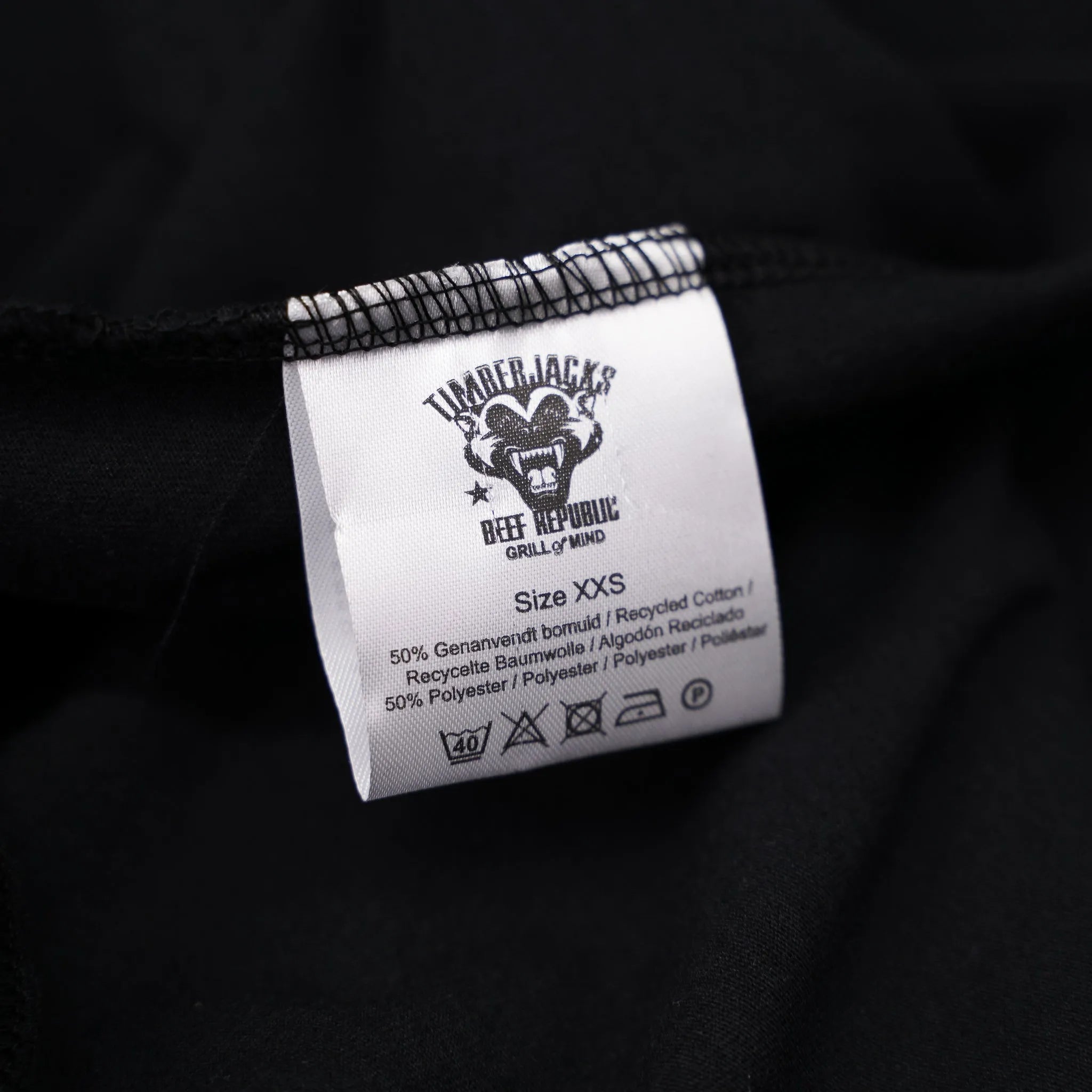 T-Shirt Badger Women Nero Recycled Cotton - timberjacks.store