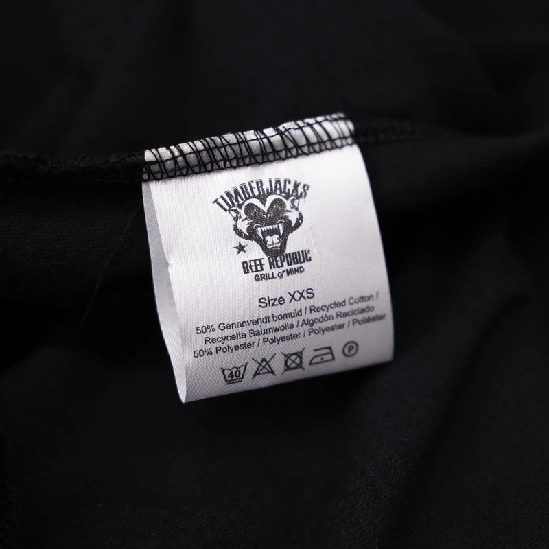 T-Shirt Badger Women Nero Recycled Cotton - timberjacks.store