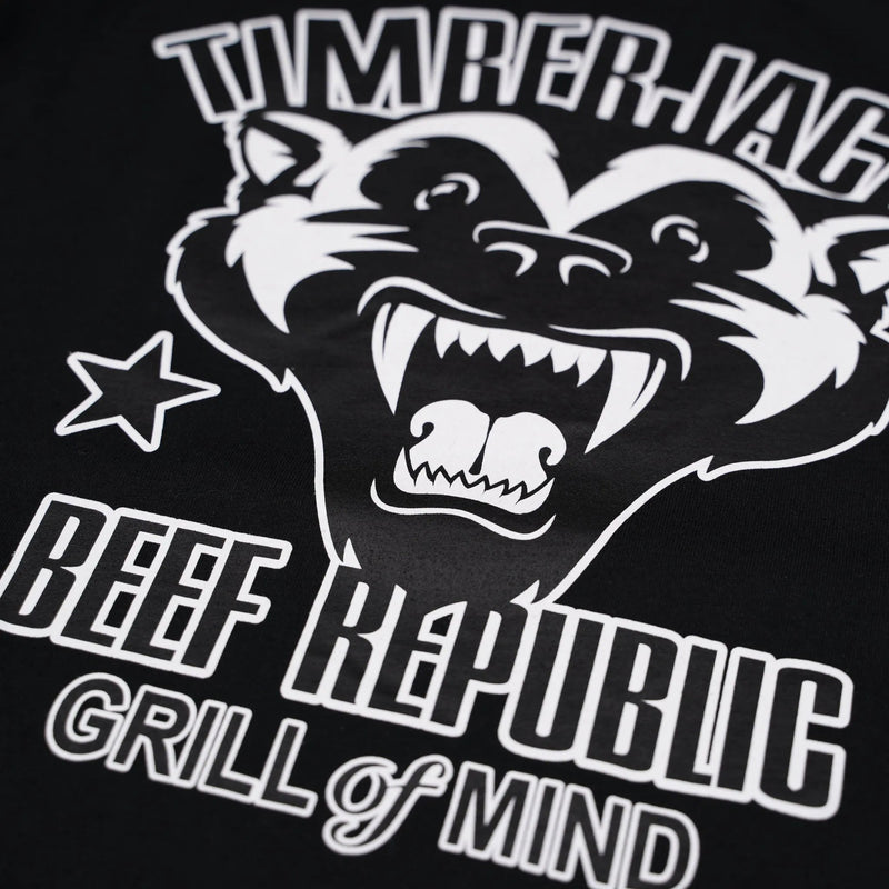 T-Shirt Badger Women Nero Recycled Cotton - timberjacks.store