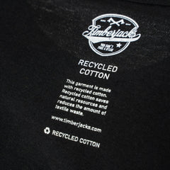 T-Shirt Beaver Women Nero Recycled Cotton - timberjacks.store