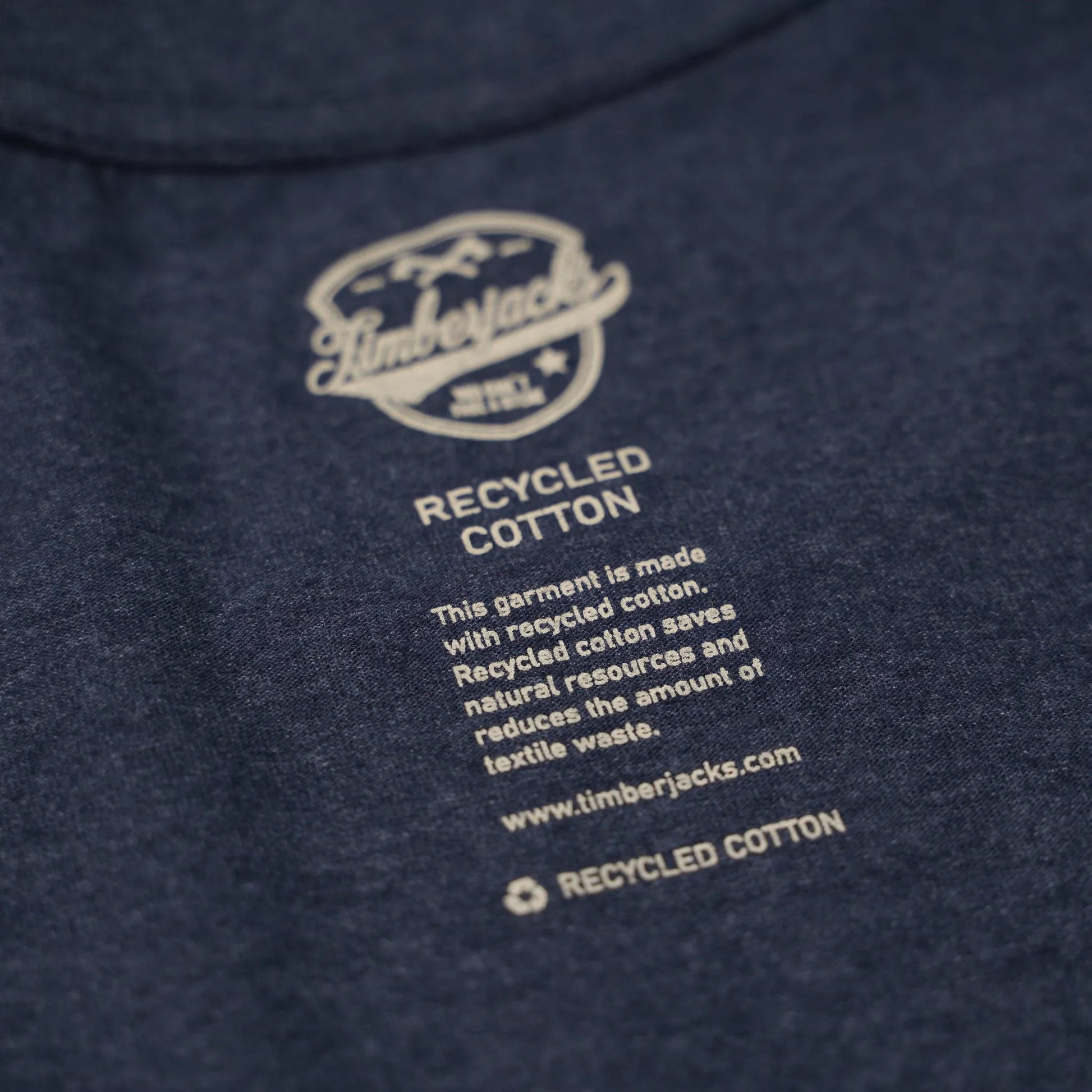 T-Shirt Beef Beer Co Men Indigo Recycled Cotton - timberjacks.store