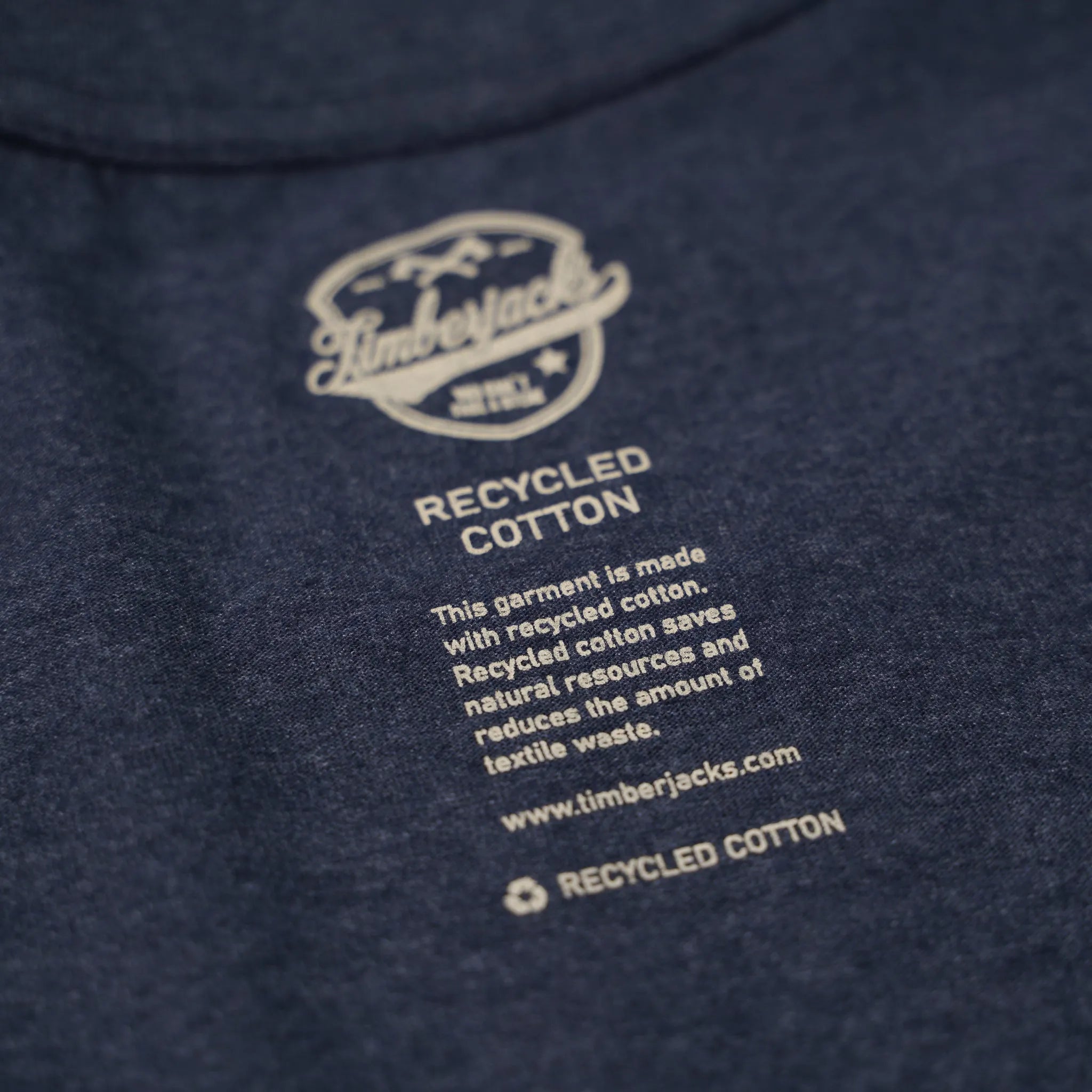 T-Shirt Beef Beer Co Men Indigo Recycled Cotton - timberjacks.store