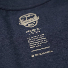 T-Shirt Beef Beer Co Men Indigo Recycled Cotton - timberjacks.store