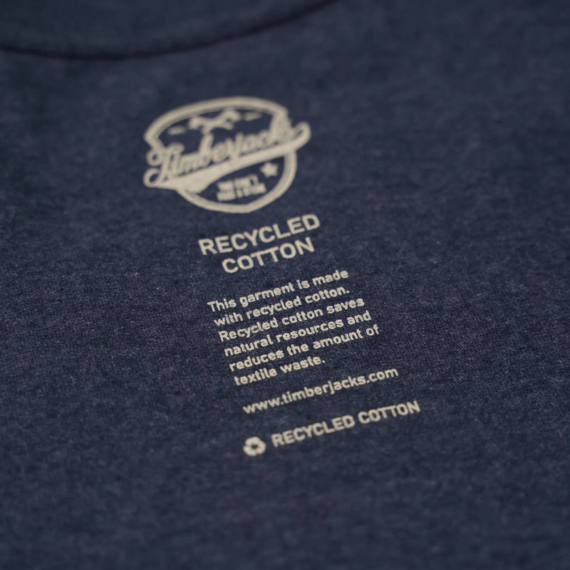 T-Shirt Beef Beer Co Women Indigo Recycled Cotton - timberjacks.store