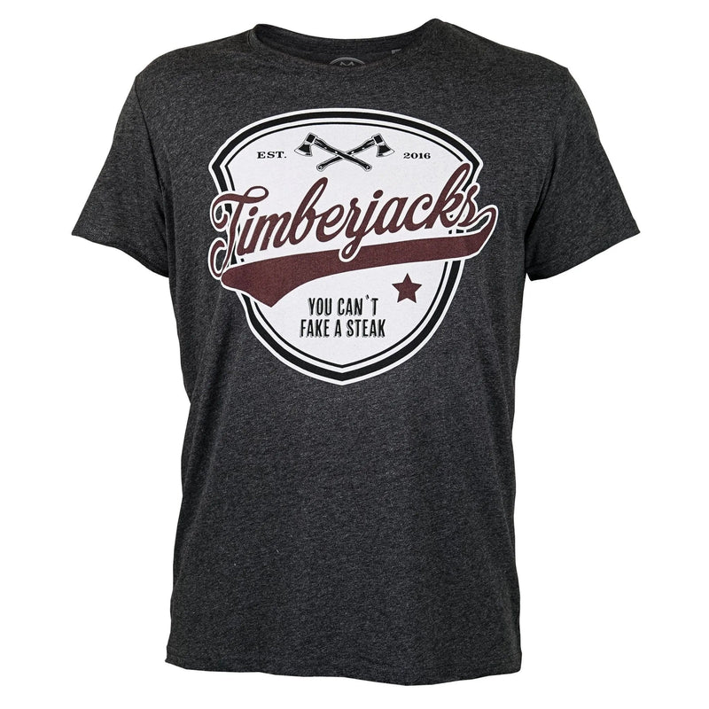 T-Shirt Can´t Fake Men Charcoal - timberjacks.store