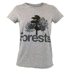 T-Shirt Forest for the trees Women Grey - timberjacks.store