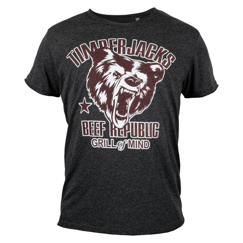T-Shirt Grizzly Men Charcoal - timberjacks.store
