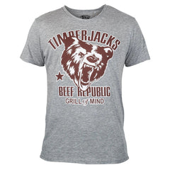 T-Shirt Grizzly Men Grey - timberjacks.store