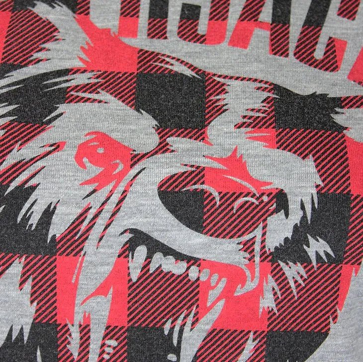 T-Shirt Grizzly Women Grey Check - timberjacks.store