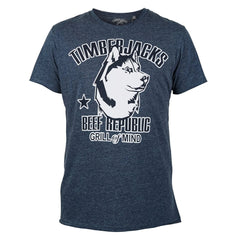 T-Shirt Husky Men Navy - timberjacks.store