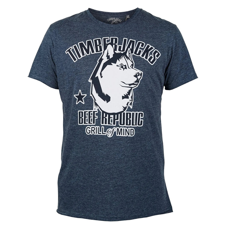 T-Shirt Husky Men Navy - timberjacks.store
