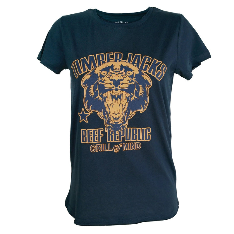 T-Shirt Mountain Lion Women Navy - timberjacks.store