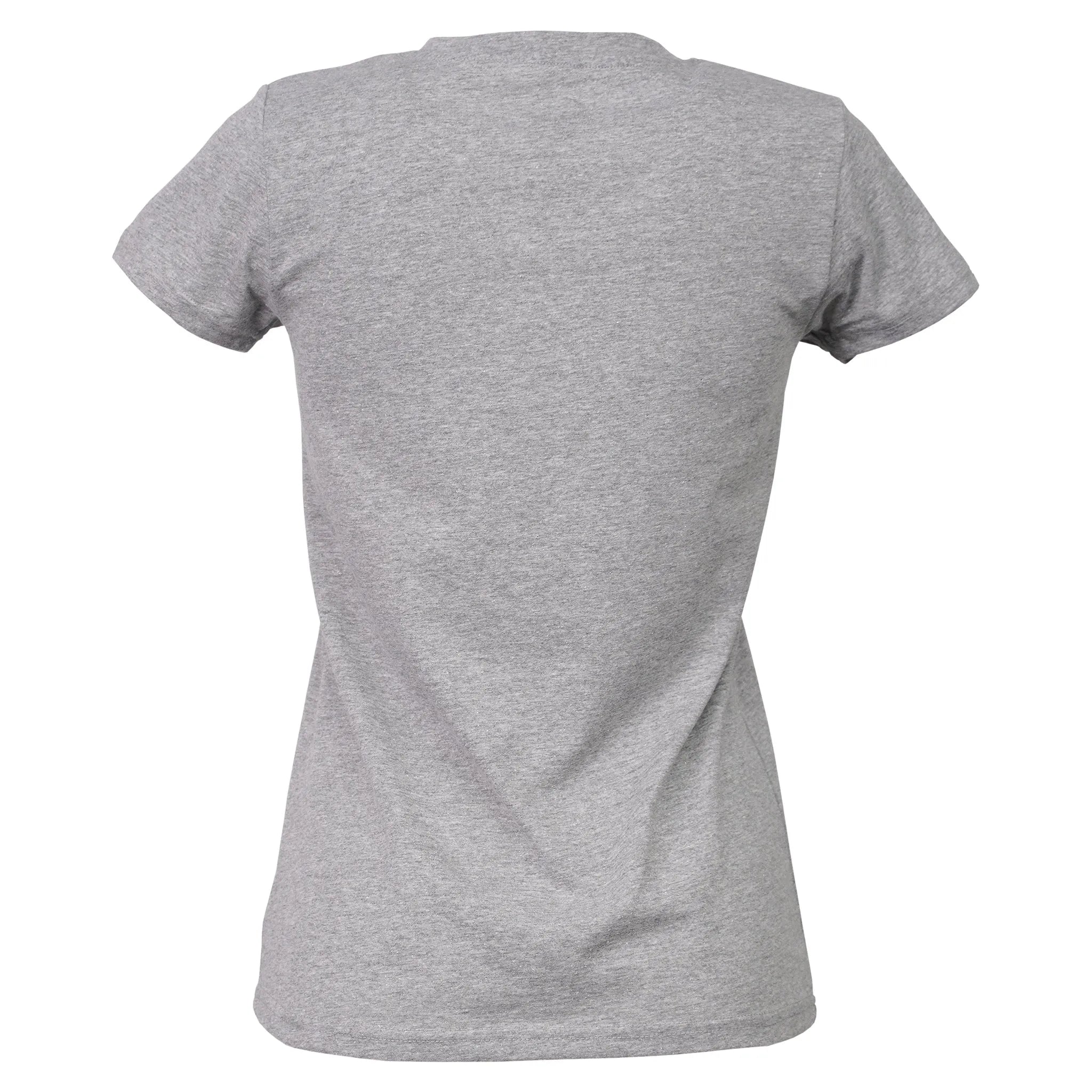 T-Shirt Tiger Women Ash Grey Recycled Cotton - timberjacks.store