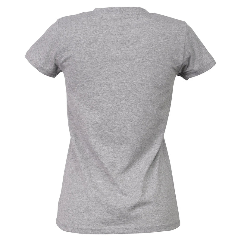 T-Shirt Tiger Women Ash Grey Recycled Cotton - timberjacks.store