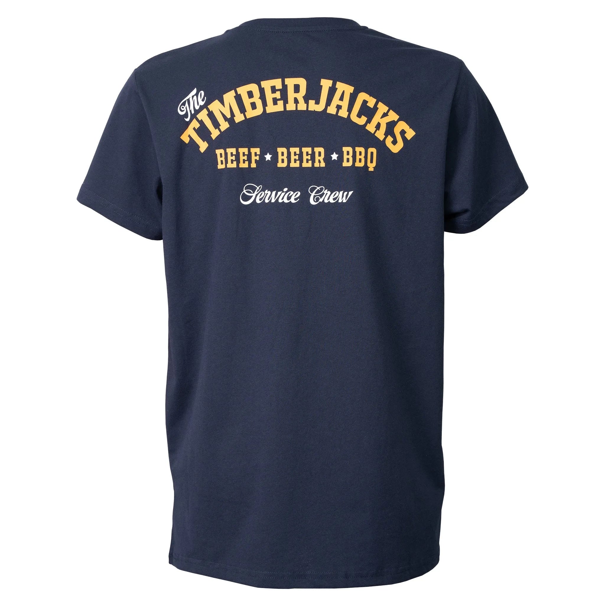 T-Shirt Timberjacks Service Crew Men Dark Navy Recycled Cotton - timberjacks.store