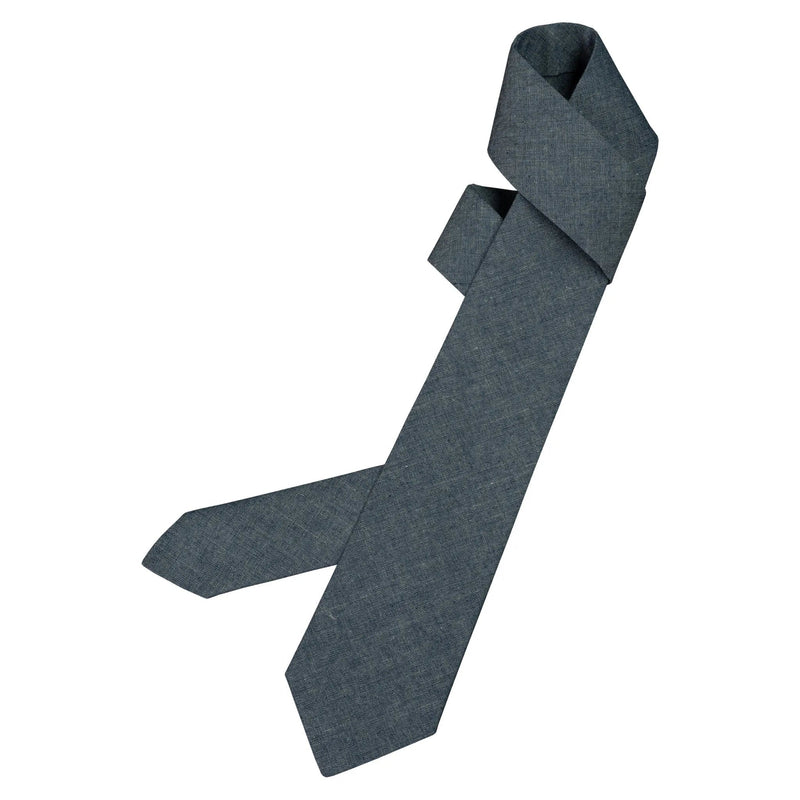 Tie Chambray Blue | Krawatte - timberjacks.store