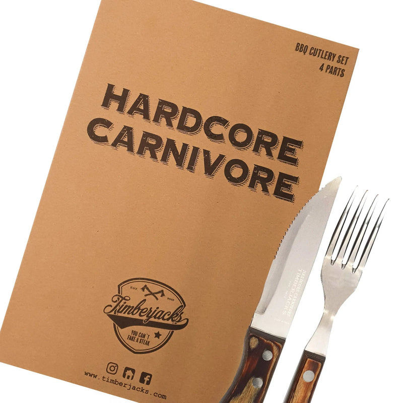 Timberjacks BBQ Cutlery Set - Besteckset - 4 Parts - timberjacks.store