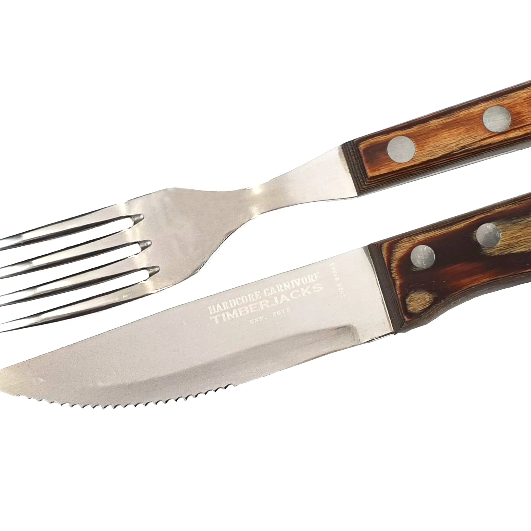Timberjacks BBQ Cutlery Set - Besteckset - 4 Parts - timberjacks.store