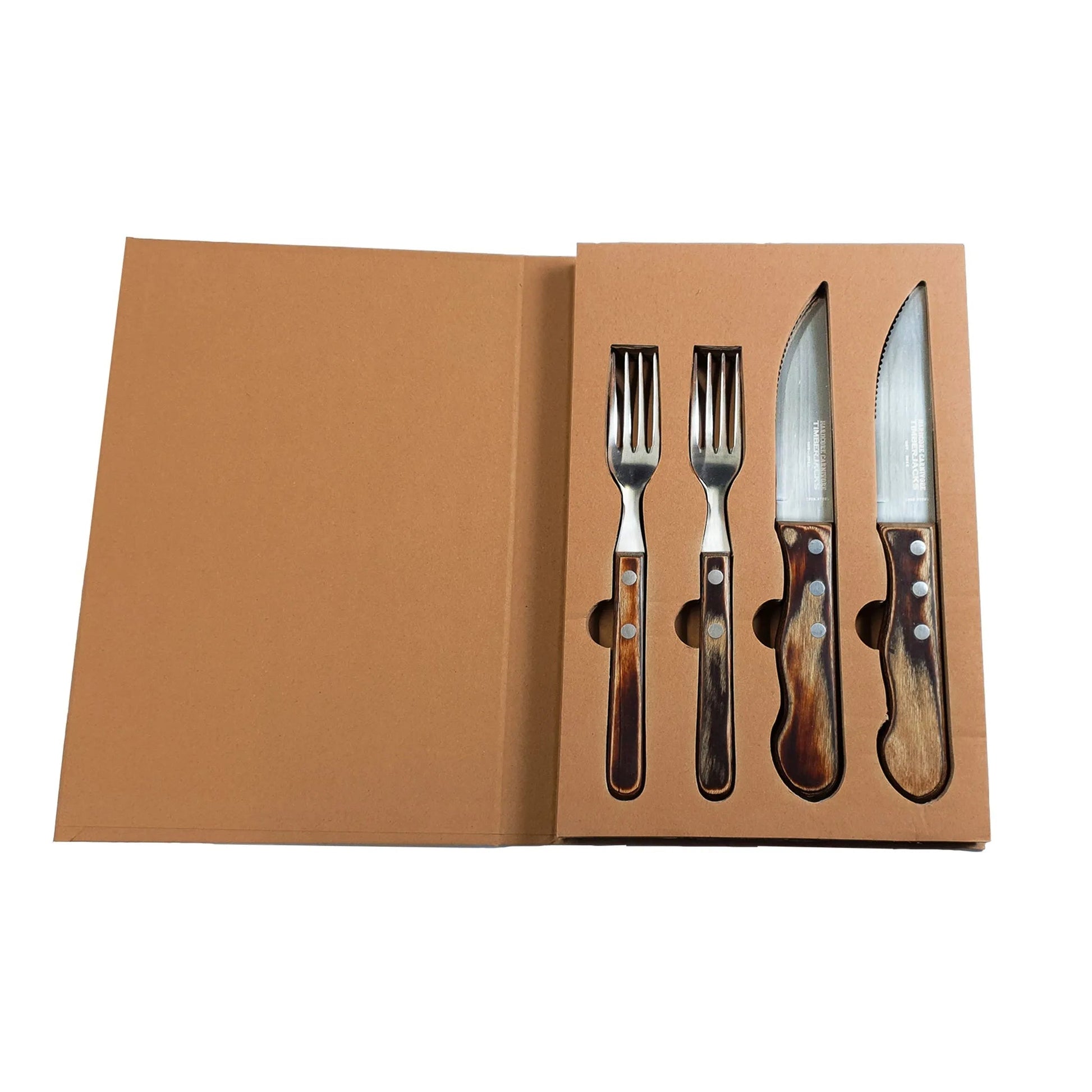 Timberjacks BBQ Cutlery Set - Besteckset - 4 Parts - timberjacks.store