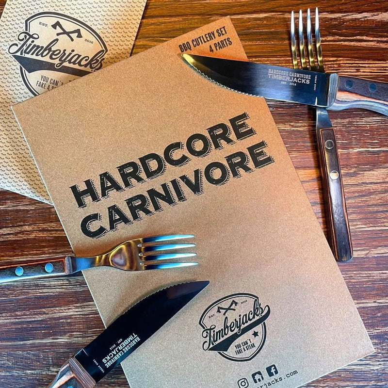 Timberjacks BBQ Cutlery Set - Besteckset - 4 Parts - timberjacks.store