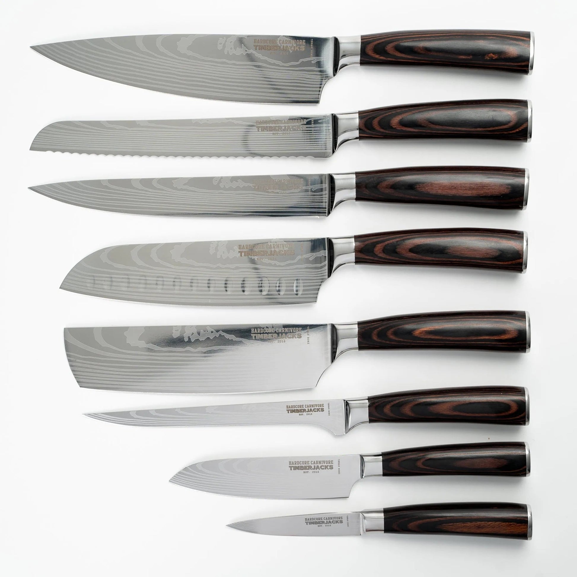 Timberjacks Kitchen Knives Set - 8 Parts - timberjacks.store