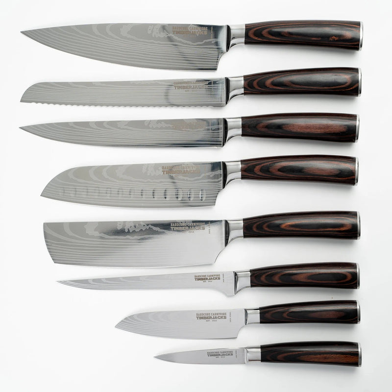 Timberjacks Kitchen Knives Set - 8 Parts - timberjacks.store