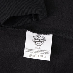 Zip Hoodie Basic Nero - timberjacks.store