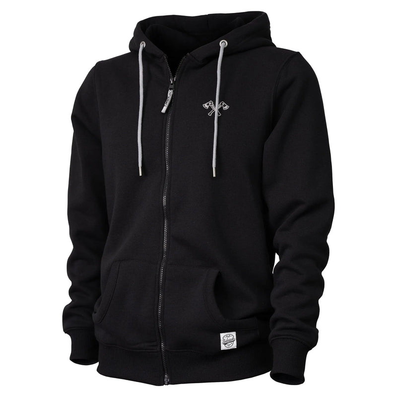 Zip Hoodie Basic Nero - timberjacks.store