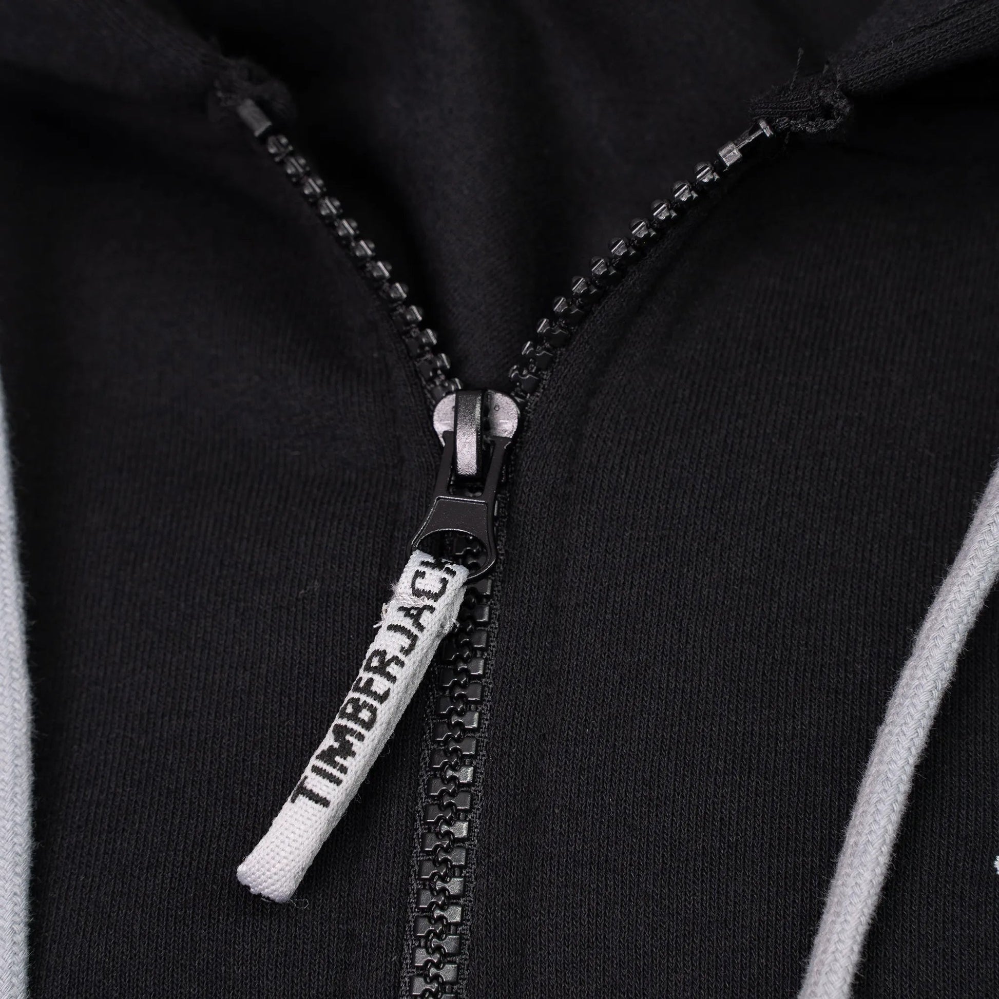 Zip Hoodie Basic Nero - timberjacks.store